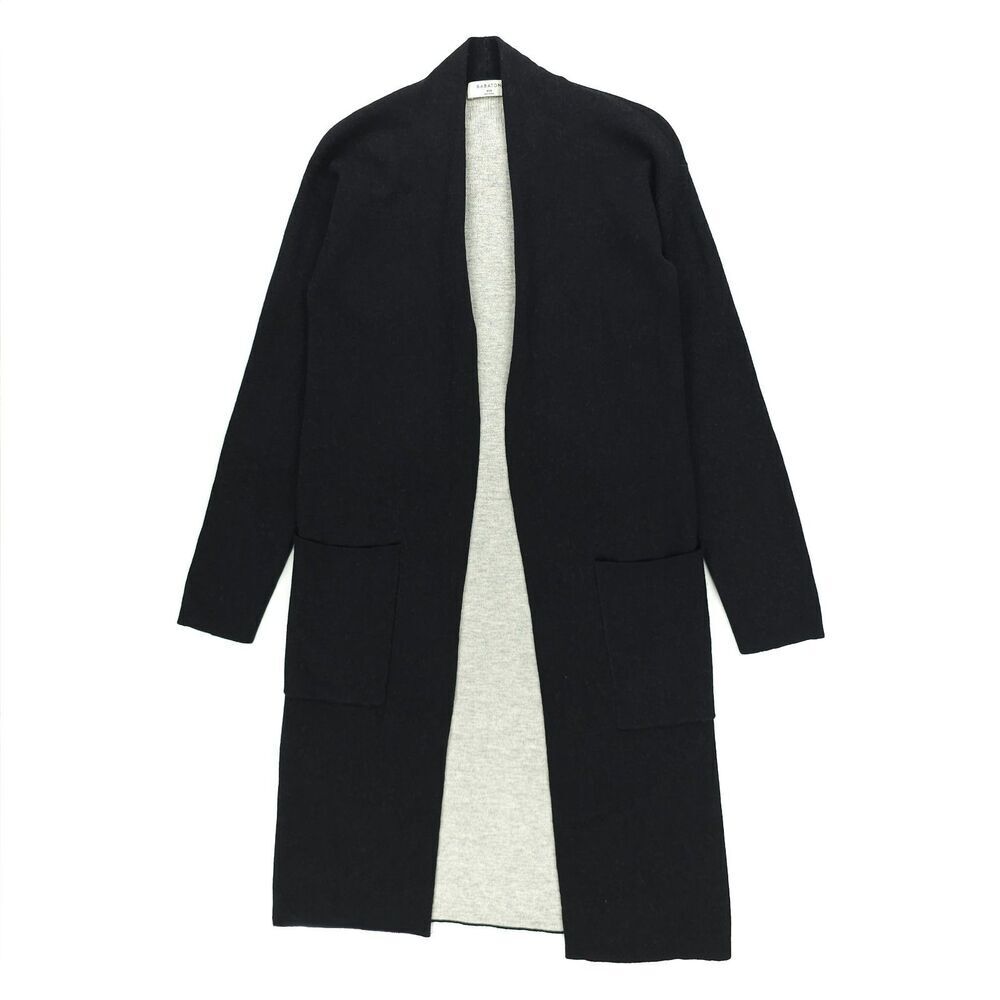 ARITZIA Babaton Wool Linen Knit Lance Cardigan Long Duster Minimal Preppy Boho